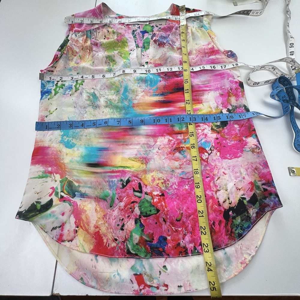 Amanda Uprichard Small  100% Silk Sleeveless Blouse - Picture 8 of 10